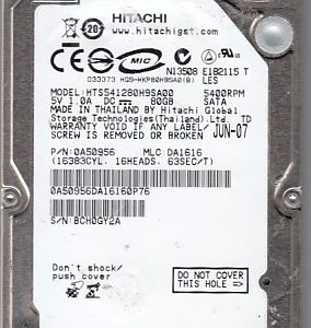 Hitachi HTS541280H9SA00 80GB