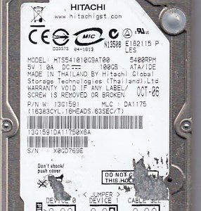Hitachi HTS541010G9AT00 100GB
