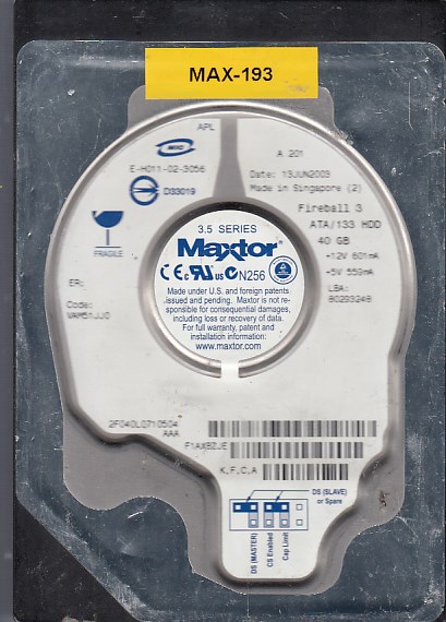 Maxtor 2F040L0 40GB
