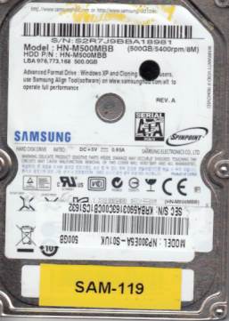 Samsung HN-M500MBB 500GB