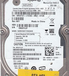 Seagate ST9250827AS 250GB
