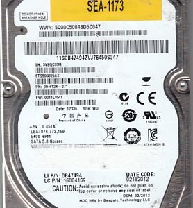 Seagate ST9500325AS 500gb
