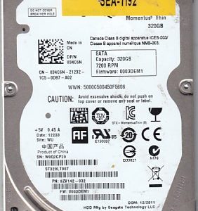 Seagate ST320LT007 320GB