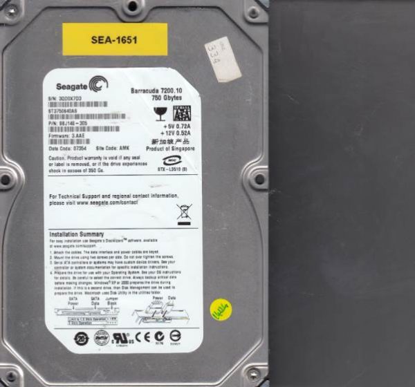 Seagate ST3750640AS 750GB