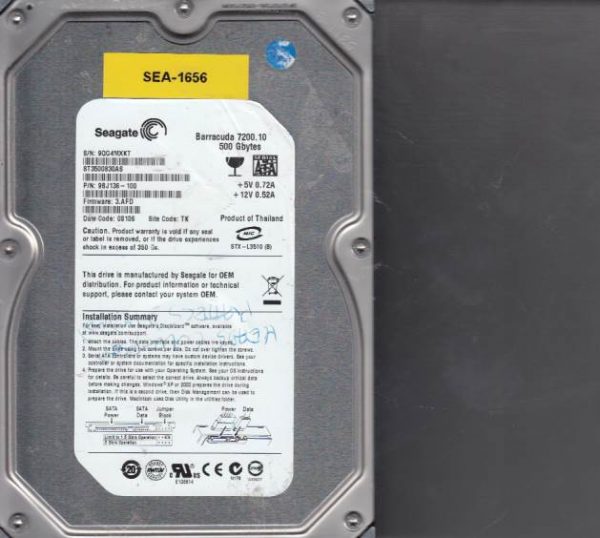 Seagate ST3500830AS 500GB