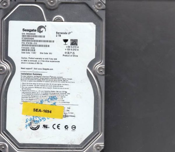 Seagate ST32000542AS 2TB