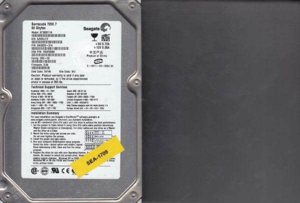 Seagate ST380011A 80GB