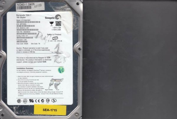 Seagate ST3160023AS 160GB