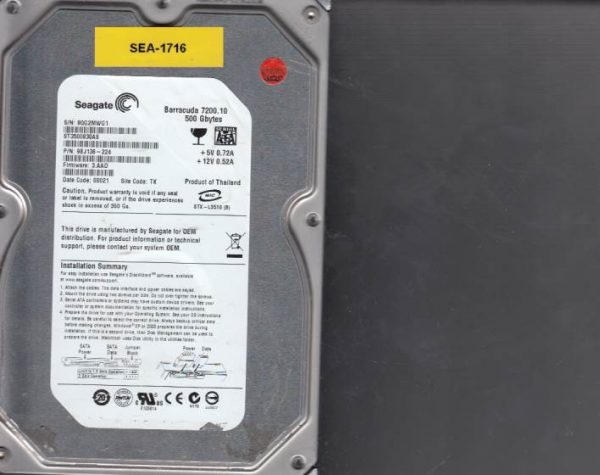 Seagate ST3500830AS 500GB