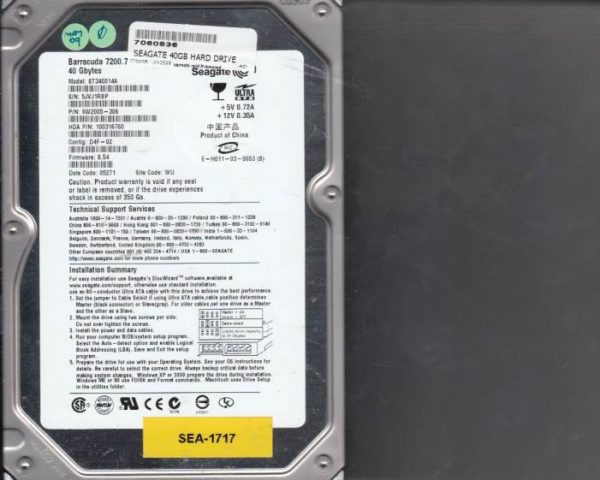 Seagate ST340014A 40GB