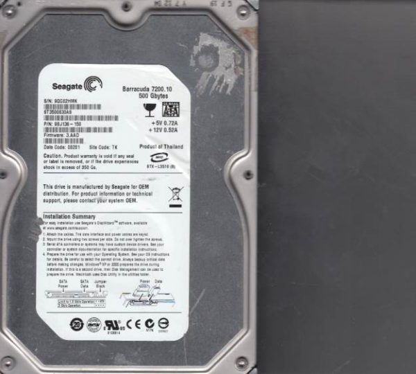 Seagate ST3500830AS 500GB