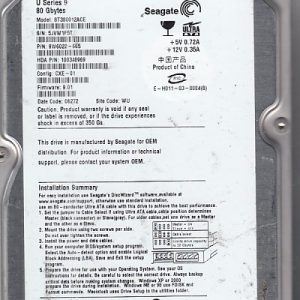 Seagate ST380012ACE 80GB