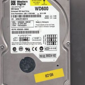 Western Digital WD600AB-00BVA0 60GB