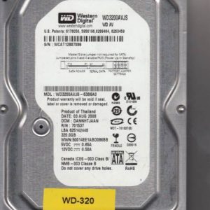 Western Digital WD3200AVJS-63B6A0 320GB