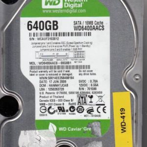 Western Digital WD6400AACS-00G8B1 640GB
