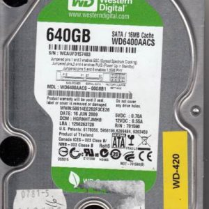 Western Digital WD6400AACS-00G8B1 640GB