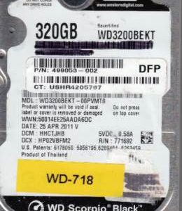 Western Digital WD3200BEKT-00PVMT0 320GB