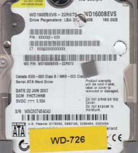 Western Digital WD1600BEVS-22RST0 160GB
