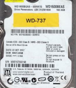 Western Digital WD1600BEAS-00RRT0 160GB