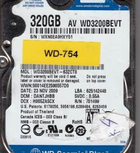 Western Digital WD3200BEVT-63ZCT0 320GB