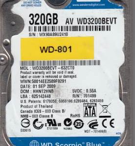 Western Digital WD3200BEVT-63ZCT0 320GB