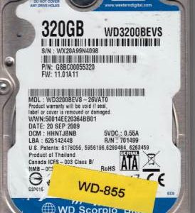 Western Digital WD3200BEVS-26VAT0 320GB