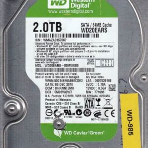 Western Digital WD20EARS-00MVWB0 2TB