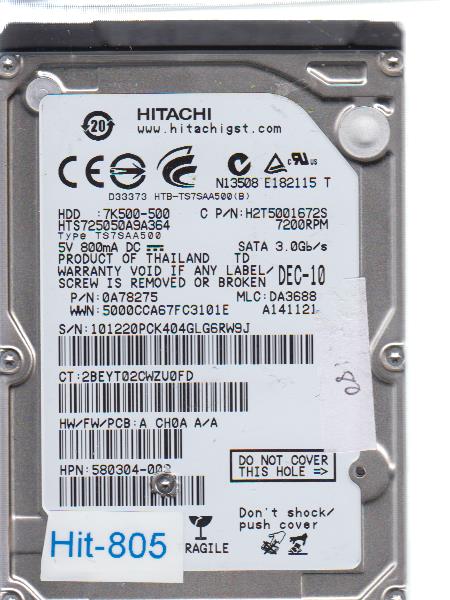 Hitachi HTS725050A9A364 500GB