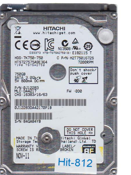 Hitachi HTS727575A9E364 750GB