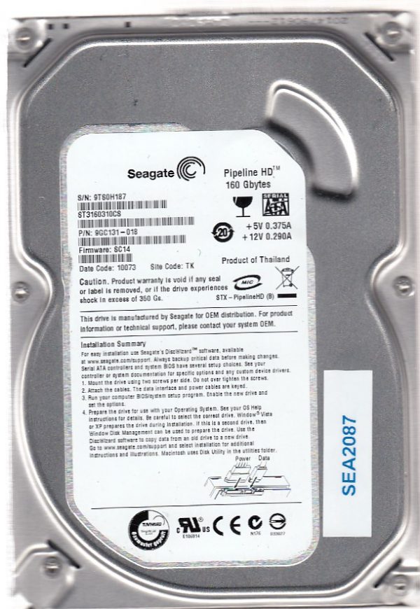 Western Digital WD5000AVVS-63ZWB0 500GB