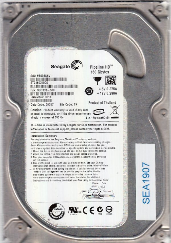 Seagate ST3160310CS 160GB