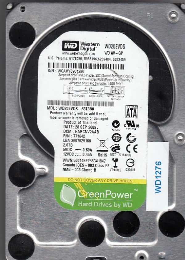 Western Digital WD20EVDS-63T3B0 2TB