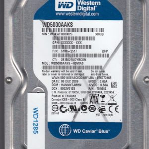 Western Digital WD5000AAKS-65V0A0 500GB