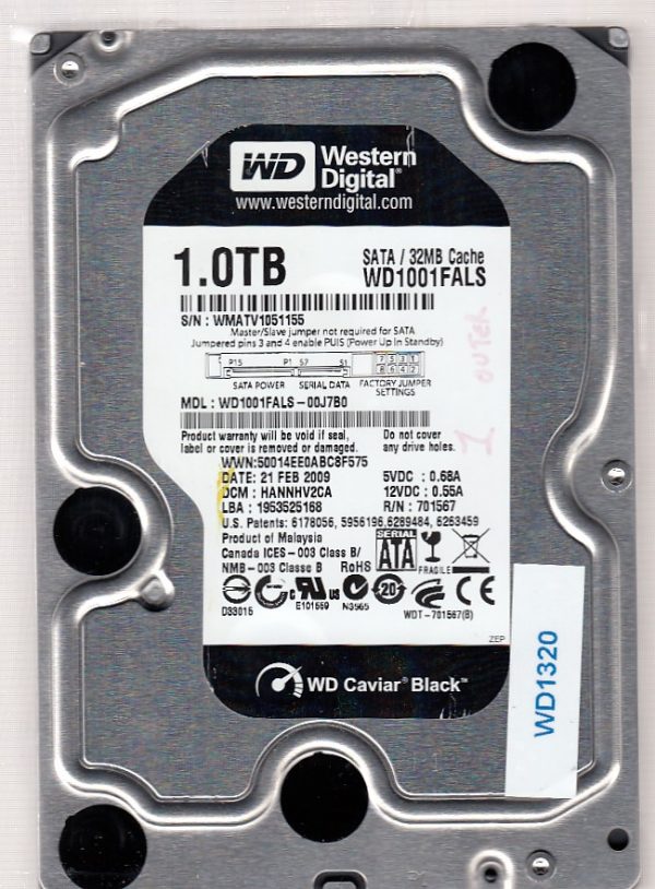 Western Digital WD1001FALS-00J7B0 1TB