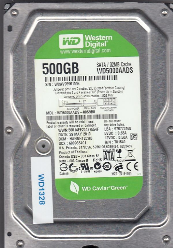 Western Digital WD5000AADS-00S9B0 500GB