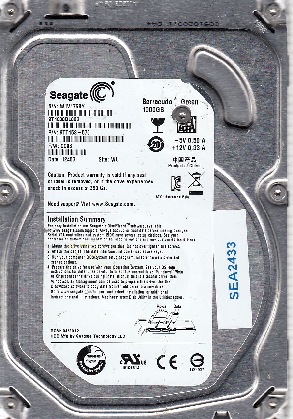 Seagate ST1000DL002 1000GB