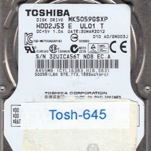 Toshiba MK5059GSXP 500GB