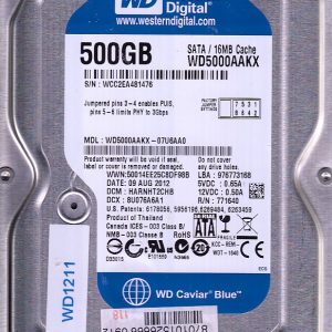 Western Digital WD5000AAKX-07U6AA0 500GB