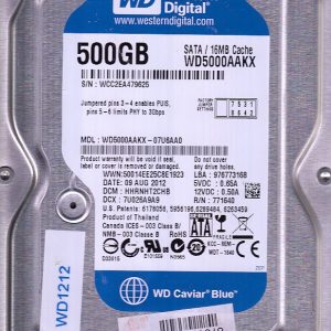 Western Digital WD5000AAKX-07U6AA0 500GB