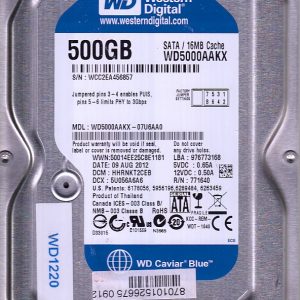 Western Digital WD5000AAKX-07U6AA0 500GB