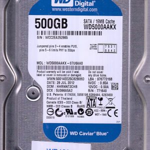 Western Digital WD5000AAKX-07U6AA0 500GB