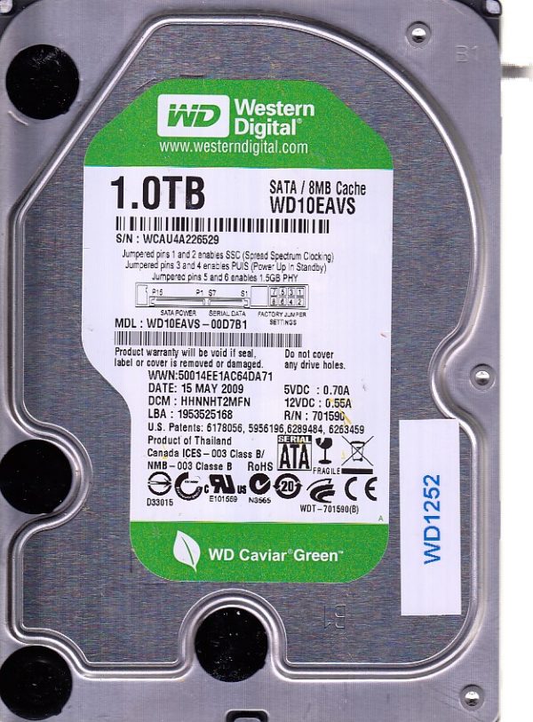 Western Digital WD10EAVS-00D7B1 1TB