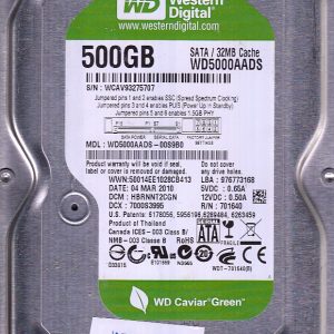 Western Digital WD5000AADS-00S9B0 500GB