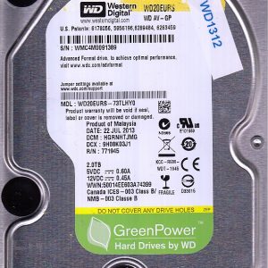 Western Digital WD20EURS-73TLHY0 2TB