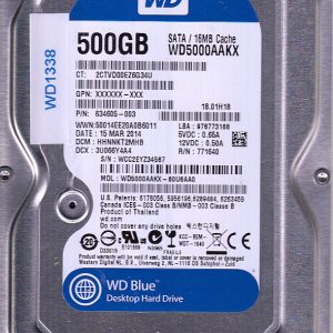 Western Digital WD5000AAKX-60U6AA0 500GB