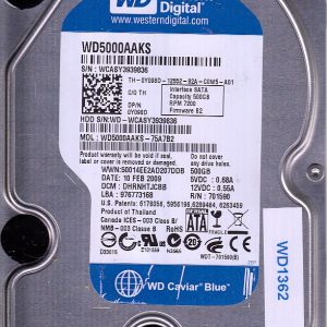 Western Digital WD5000AAKS-75A7B2 500GB