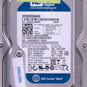 Western Digital WD5000AAKX-753CA1 500GB