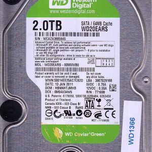 Western Digital WD20EARS-00MVWB0 2TB