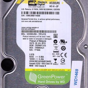 Western Digital WD20EURS-73TLHY0 2TB