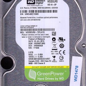 Western Digital WD20EURS-73TLHY0 2TB